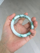 Load image into Gallery viewer, 53.7mm Certified 100% natural Type A sunny green purple jadeite jade bangle BQ35-4145