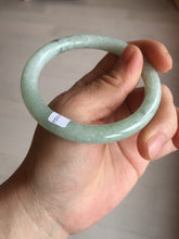 Load image into Gallery viewer, 55.7mm Certified 100% natural Type A light green round cut jadeite jade bangle BL54-3291