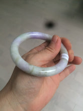 Load image into Gallery viewer, 54.3mm Certified 100% natural Type A green/brown/purple round cut jadeite jade bangle AZ26-5218