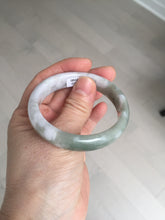 Load image into Gallery viewer, 50mm certified 100% natural Type A light watermelon rind green/yellow/purple jadeite jade bangle BN33-4499