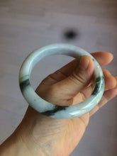 Load image into Gallery viewer, 59.5mm certified Type A 100% Natural green/white/purple Jadeite bangle R107-0467
