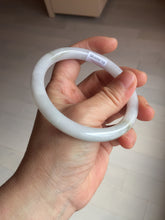 Load image into Gallery viewer, 59.2mm certified 100% natural type A light green/white/purple slim round cut jadeite jade bangle AM93-1359