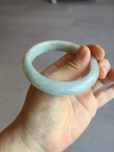 Load image into Gallery viewer, 54.5mm Certified 100% natural Type A light green white yellow jadeite jade bangle AX137-0804