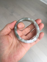 Load image into Gallery viewer, 50mm certified 100% natural Type A light watermelon rind green/yellow/purple jadeite jade bangle BN33-4499