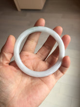 Load image into Gallery viewer, 59.2mm certified 100% natural type A light green/white/purple slim round cut jadeite jade bangle AM93-1359