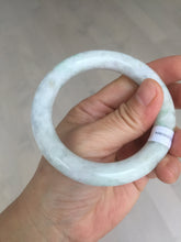 Load image into Gallery viewer, 53.6mm Certified 100% natural Type A sunny green/purple/brown chubby round cut jadeite jade bangle BQ36-5804