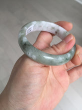 Load image into Gallery viewer, 50mm certified 100% natural Type A light watermelon rind green/yellow/purple jadeite jade bangle BN33-4499