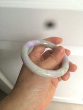 Load image into Gallery viewer, 54.3mm Certified 100% natural Type A green/brown/purple round cut jadeite jade bangle AZ26-5218
