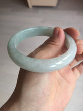 Load image into Gallery viewer, 58.8mm Certified Type A 100% Natural icy watery green white Jadeite Jade bangle BH86-9115
