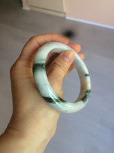Load image into Gallery viewer, 59.5mm certified Type A 100% Natural green/white/purple Jadeite bangle R107-0467