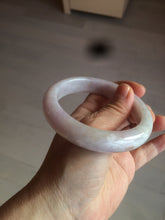 Load image into Gallery viewer, 59.8mm Certified Type A 100% Natural white/purple/pink jadeite Jade bangle BK2-8361