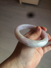 Load image into Gallery viewer, 59.8mm Certified Type A 100% Natural white/purple/pink jadeite Jade bangle BK2-8361