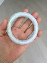 Load image into Gallery viewer, 56.7mm Certified 100% natural Type A white/purple/brown/yellow chubby round cut jadeite jade bangle BQ37-5803