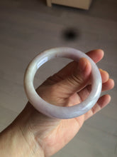 Load image into Gallery viewer, 59.8mm Certified Type A 100% Natural white/purple/pink jadeite Jade bangle BK2-8361