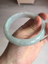 Load image into Gallery viewer, 58.8mm Certified Type A 100% Natural icy watery green white Jadeite Jade bangle BH86-9115
