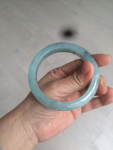 Load image into Gallery viewer, 56.8mm 100% natural Type A icy watery green  jadeite jade bangle AX51-7558