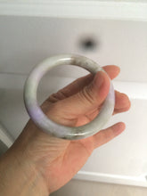 Load image into Gallery viewer, 54.3mm Certified 100% natural Type A green/brown/purple round cut jadeite jade bangle AZ26-5218