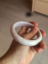 Load image into Gallery viewer, 59.8mm Certified Type A 100% Natural white/purple/pink jadeite Jade bangle BK2-8361
