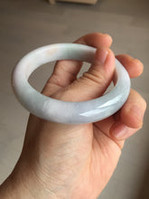 Load image into Gallery viewer, 55.8mm certified 100% natural light green blue red purple jadeite jade bangle AM92-(1372)