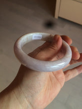 Load image into Gallery viewer, 59.8mm Certified Type A 100% Natural white/purple/pink jadeite Jade bangle BK2-8361