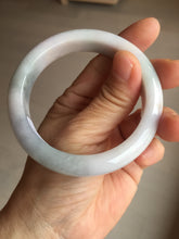 Load image into Gallery viewer, 55.8mm certified 100% natural light green blue red purple jadeite jade bangle AM92-(1372)