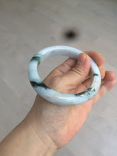 Load image into Gallery viewer, 59.5mm certified Type A 100% Natural green/white/purple Jadeite bangle R107-0467