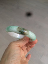 Load image into Gallery viewer, 55mm Certified 100% natural Type A sunny green/purple/white jadeite jade bangle BH29-5417