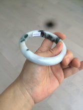 Load image into Gallery viewer, 59.5mm certified Type A 100% Natural green/white/purple Jadeite bangle R107-0467