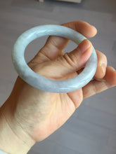 Load image into Gallery viewer, 53.3mm certified 100% natural Type A light green purple round cut jadeite jade bangle AX138-0787