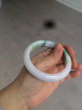 Load image into Gallery viewer, 55mm Certified 100% natural Type A sunny green/purple/white jadeite jade bangle BH29-5417