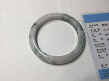 Load image into Gallery viewer, 53.5mm Certified type A 100% Natural sunny green/purple/yellow(Fu LU SHOU) Jadeite bangle BN42-5128
