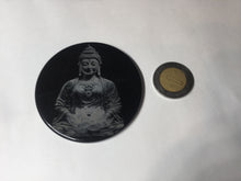 Load image into Gallery viewer, 100% natural black jadeite jade(Wuji, 乌鸡)  Guanyin (观音) safe and sound pendant/worry stone/decor BM38