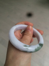 Load image into Gallery viewer, 53.3mm Certified 100% natural Type A olive green/white/purple jadeite jade bangle AZ24-5202