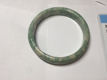 Load image into Gallery viewer, 62mm Certified Type A 100% Natural green beige Jadeite bangle PD144-6272