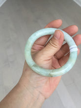 Load image into Gallery viewer, 55.5mm Certified 100% natural Type A light green yellow chubby round cut jadeite jade bangle BQ38-5780