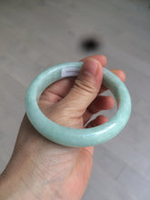 Load image into Gallery viewer, 56.6mm Certified Type A 100% Natural green Jadeite Jade bangle w94-2833