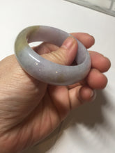 Load image into Gallery viewer, 47mm 100% natural Type A sunny green purple yellow brown oval jadeite bangle PD15