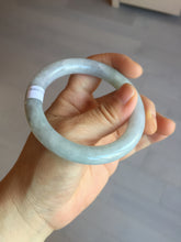 Load image into Gallery viewer, 53.3mm certified 100% natural Type A light green purple round cut jadeite jade bangle AX138-0787