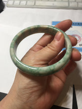 Load image into Gallery viewer, 62mm Certified Type A 100% Natural green beige Jadeite bangle PD144-6272
