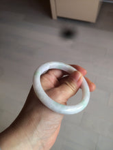 Load image into Gallery viewer, 55.5mm Certified 100% natural Type A sunny green/white jadeite jade bangle BH28-5421