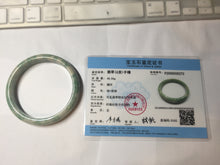 Load image into Gallery viewer, 62mm Certified Type A 100% Natural green beige Jadeite bangle PD144-6272