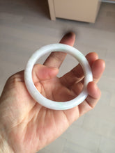 Load image into Gallery viewer, 55.5mm Certified 100% natural Type A sunny green/white jadeite jade bangle BH28-5421