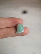 Load image into Gallery viewer, 100% Natural icy watery green white purple jadeite Jade foot pendant AX28