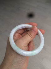 Load image into Gallery viewer, 55.5mm Certified 100% natural Type A sunny green/white jadeite jade bangle BH28-5421