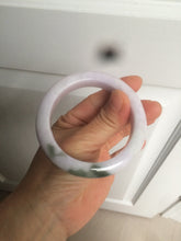 Load image into Gallery viewer, 53.3mm Certified 100% natural Type A olive green/white/purple jadeite jade bangle AZ24-5202