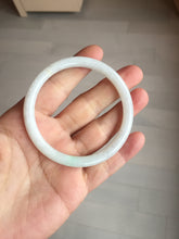 Load image into Gallery viewer, 54.5mm certified 100% natural Type A white/sunny green round cut jadeite jade bangle BL50-3524