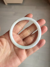 Load image into Gallery viewer, 54.5mm certified 100% natural Type A white/sunny green round cut jadeite jade bangle BL50-3524