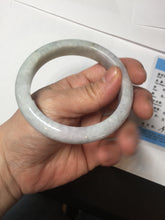 Load image into Gallery viewer, 56.8mm Certified Type A 100% Natural light purple green white jadeite Jade bangle BS17-4011