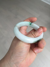 Load image into Gallery viewer, 53.5mm 100% natural certified sunny green brown pink oval jadeite jade bangle BN29-8348