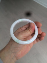 Load image into Gallery viewer, 55.5mm Certified 100% natural Type A sunny green/white jadeite jade bangle BH28-5421